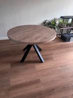 Ronde eettafel, Huis en Inrichting, Tafels | Eettafels, Ophalen, 100 tot 150 cm, Rond, Zo goed als nieuw