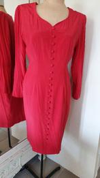 Jurk 100% zijde 42, Maat 42/44 (L), Ophalen of Verzenden, Zo goed als nieuw, Rood