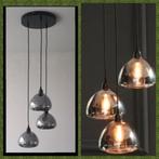 Hanglamp Smokeglas Hotel Chique Lamp 3L Light & Living Nieuw, Ophalen, Nieuw, Minder dan 50 cm, Hotel chique Luxe
