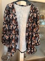Bloemen vest - Maat 52/54 nieuw Chic Me, Zwart, Trui of Vest, Nieuw, Ophalen of Verzenden