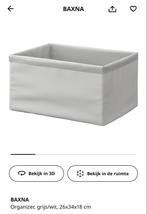 2x IKEA BAXNA Opbergdozen, Doe-het-zelf en Verbouw, Kratten en Dozen, Ophalen of Verzenden, Zo goed als nieuw, Minder dan 40 cm