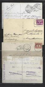 Nederland oude kaarten 7x gelopen met o.a treinstempels e.a, Verzamelen, Verzenden, Voor 1920, Gelopen