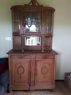 Antieke, brocante buffetkast met spiegel, Antiek en Kunst, Ophalen