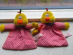 2 x Knuffeldoek eend of eendje merk Tiamo vrolijk gekleurd, Ophalen of Verzenden, Zo goed als nieuw, Eend