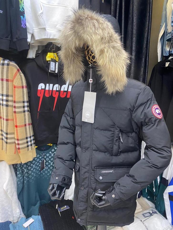 Canada Goose Zwarte Winterjas, Kleding | Heren, Jassen | Zomer, Zo goed als nieuw, Maat 52/54 (L), Zwart, Ophalen of Verzenden