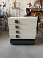 Leuke ladekast, vintage design ladeblok hout