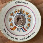 Bord Plateelbakkerij Gouda Wilhelmina 1948, Verzamelen, Ophalen of Verzenden, Zo goed als nieuw
