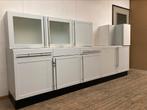 Gebruikte witte bribus keuken rechte opstelling 5x60cm, Huis en Inrichting, Keuken | Complete keukens, Gebruikt, Ophalen of Verzenden