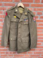 WO2 Amerikaans Class A Tunic 28th Infantry Div Purple heart, Amerika, Verzenden, Embleem of Badge