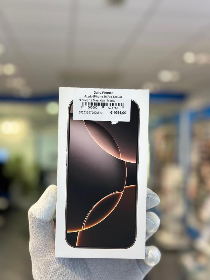 Zo goed als nieuw Apple iPhone 16 Pro 128GB, Telecommunicatie, Overige Telecommunicatie, Zo goed als nieuw, Ophalen of Verzenden
