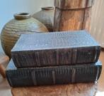Antiek/brocante opberg boeken dozen, Antiek en Kunst, Curiosa en Brocante, Verzenden