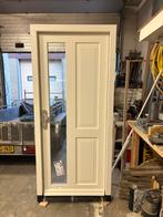 Nieuwe hardhouten deur met kozijn, HR++ glas, Doe-het-zelf en Verbouw, Deuren en Horren, Ophalen, 80 tot 100 cm, Nieuw, Buitendeur