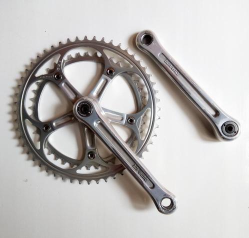 Vintage Shimano Dura Ace crankset shifters voorderailleur, Fietsen en Brommers, Fietsonderdelen, Gebruikt, Racefiets, Crankstel of Pedalen