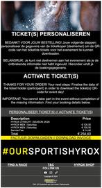 2x Tickets Hyrox Utrecht - Men Single - Zaterdag 29 november, Tickets en Kaartjes, Evenementen en Festivals, Twee personen