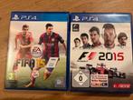 FIFA 15 & F1 2015 PS4 Games, Spelcomputers en Games, Games | Sony PlayStation 4, Gebruikt, 1 speler, Eén computer, Ophalen of Verzenden