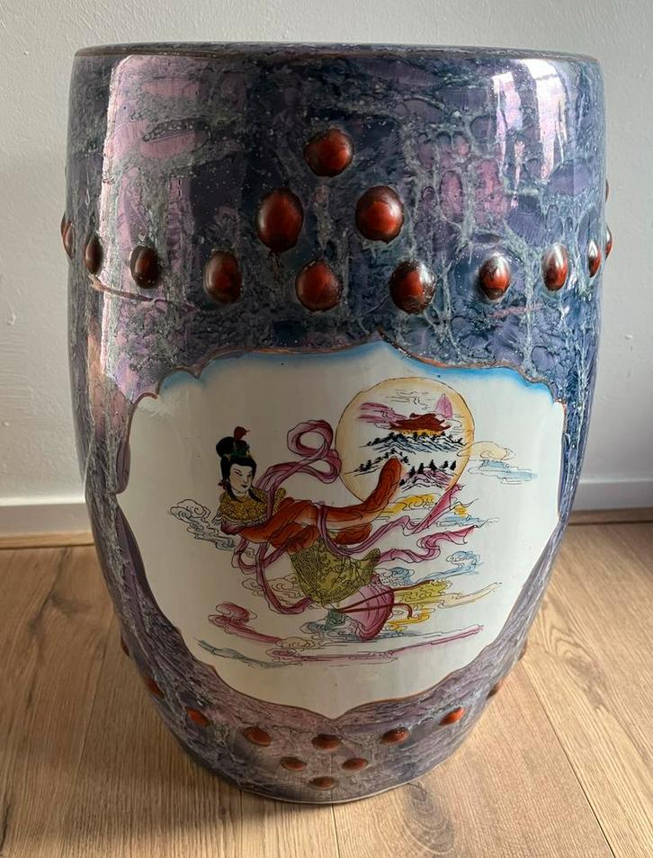 Chinese gardenstool handbeschilderde kruk, Antiek en Kunst, Antiek | Keramiek en Aardewerk, Ophalen of Verzenden