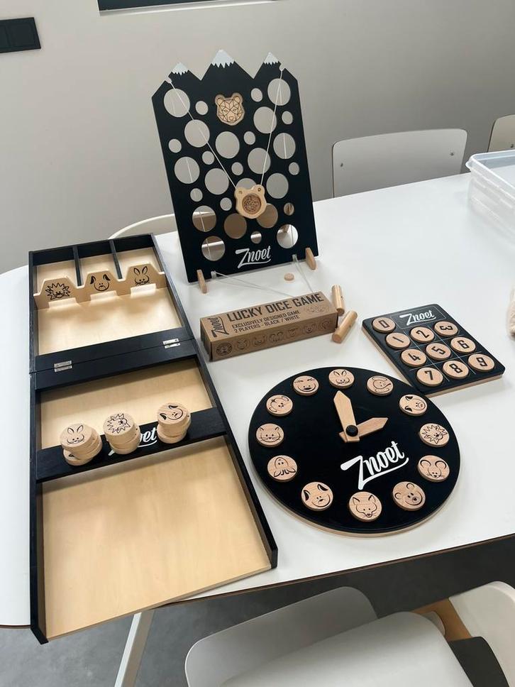 Znoet houten spellen, Kinderen en Baby's, Speelgoed | Educatief en Creatief, Zo goed als nieuw, Ophalen of Verzenden