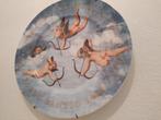 Porseleinen wandbord met engeltjes, Antiek en Kunst, Ophalen of Verzenden