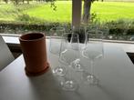 Set van 4 wijnglazen met wijnkoeler, Huis en Inrichting, Keuken | Servies, Ophalen, Glas of Glazen, Nieuw, Glas