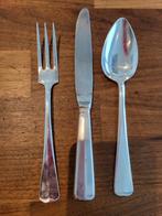 HAAGS LOFJE SOLA 100 VERZILVERD ONTBIJTBESTEK 12 PERSOONS, Huis en Inrichting, Ophalen of Verzenden, Zo goed als nieuw, Vaatwasserbestendig