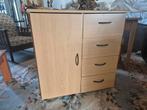 Lage kast met lades en plankruimte, Huis en Inrichting, Kasten | Dressoirs, Ophalen, Overige materialen, Gebruikt, 50 tot 100 cm