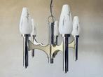 Vintage Sciolari hanglamp, Gebruikt, Mid century modern, Niet ingevuld, Glas