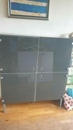 Dressoir kast met glazen deurtjes, Huis en Inrichting, Kasten | Buffetkasten, Ophalen, Gebruikt, 100 tot 150 cm, 100 tot 150 cm