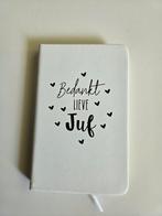 Notitieboekje Bedankt lieve Juf van 5,50 voor 2,50., Diversen, Notitieboeken, Paper Dreams, A5, Nieuw, Info@paperdreams.nl