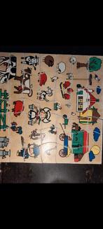 Houten schoolpuzzel, 10 tot 50 stukjes, Van hout, Gebruikt, Ophalen of Verzenden