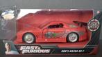 Dom's Mazda RX7 1:32 Jada Fast and  Furious Pol, Hobby en Vrije tijd, Modelauto's | 1:32, Verzenden, Nieuw, Auto, Overige merken