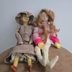 2 antieke poppen, oud speelgoed, antieke pop, Ophalen of Verzenden, Gebruikt, Pop