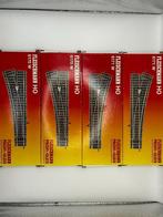 4 stuks Fleischmann Profi 6170 en 6171 rechte wissels., Hobby en Vrije tijd, Gelijkstroom, Fleischmann, Rails, Ophalen of Verzenden