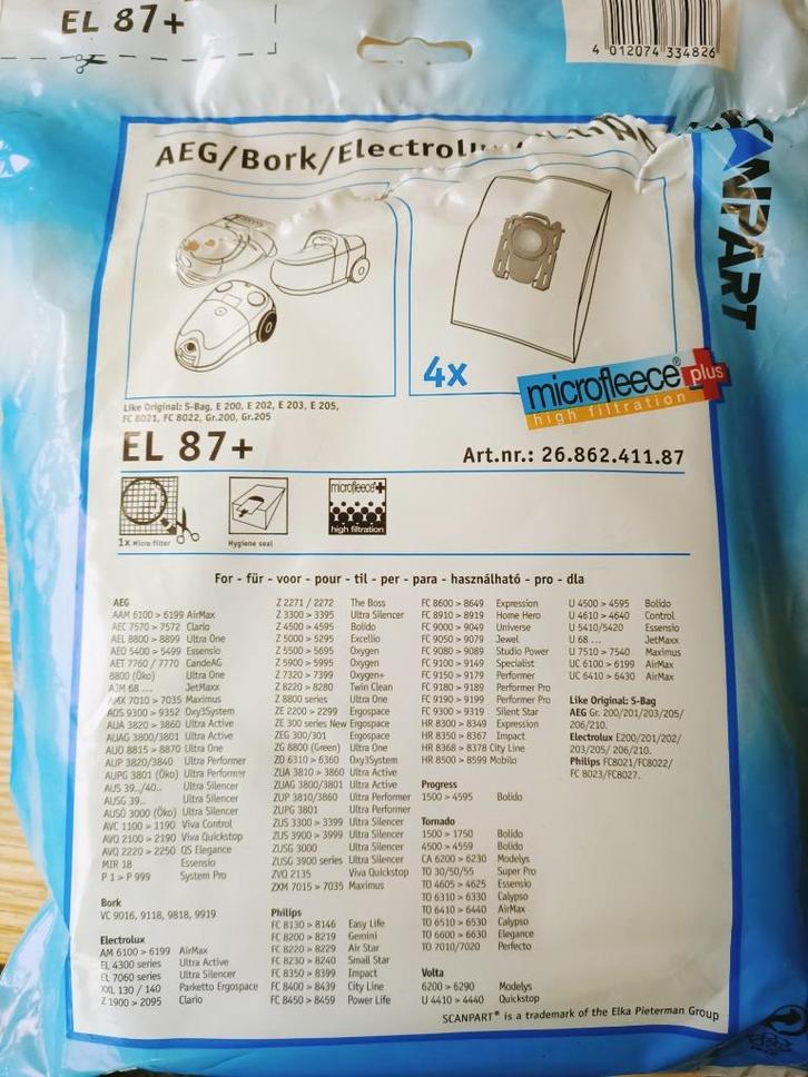Stofzuigerzakken AEG, Philips, Electrolux, Tomado, Witgoed en Apparatuur, Stofzuigers, Nieuw, Stofzuiger, Ophalen