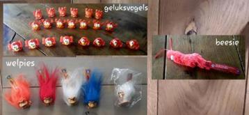 Wk-speeltjes/ek-speeltjes: welpies / geluksvogels / beesies  beschikbaar voor biedingen