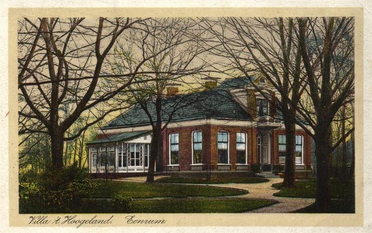 Villa t Hoogeland. - Eenrum. - 1927 gelopen, Verzamelen, Ansichtkaarten | Nederland, Ongelopen, Noord-Brabant, Voor 1920, Verzenden