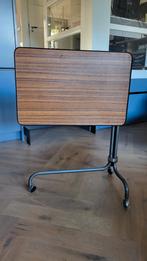 Vintage Verstelbare Bijzettafel, 45 tot 60 cm, Gebruikt, Vintage, Rechthoekig