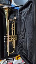 Trompet in goede staat met koffer, Ophalen of Verzenden, Gebruikt, Bes-trompet, Met koffer