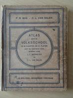 boek ATLAS VOOR DE VOLKSSCHOOL IN 42 KAARTEN EN 51 PLATEN, Antiek en Kunst, Ophalen