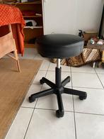 Massagekruk / Salonkruk - Verstelbaar & Draaibaar, Ophalen, Kunststof, Zwart, Zo goed als nieuw