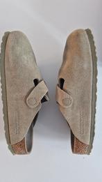 Birkenstock Boston - Soft Footbed, Faded Khaki, maat 37, Beige, Zo goed als nieuw, Birkenstock, Sandalen of Muiltjes