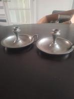 Kandelaars tin, Antiek en Kunst, Antiek | Kandelaars, Ophalen of Verzenden, Overige materialen