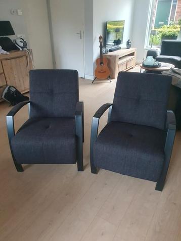 Set van 2 moderne fauteuils, grijs beschikbaar voor biedingen