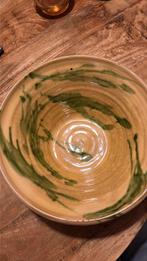 Aardewerken schaal, Ophalen, Zo goed als nieuw, Rond, Glas