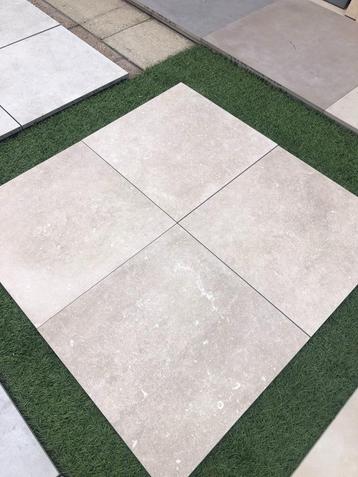keramische terrastegels zandkleur beige 60x60x2 cm actie beschikbaar voor biedingen