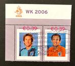 persoonlijke postzegel paartje 2 voetballers, Na 1940, Verzenden, Gestempeld