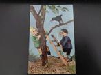 Max und Moritz puppen, ansichtkaarten, 2 stuks, gelopen., Verzenden, 1940 tot 1960, Gelopen