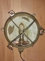 antieke vol koperen scheepslamp bulleye, Ophalen of Verzenden