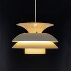 vintage Deense schalen LAMP Belux wit Scandinavisch Japandi, Gebruikt, Ophalen of Verzenden, Metaal, Minder dan 50 cm