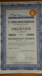 N.V. Nederlandsche Spoorwegen OBLIGATIE 1000 Gulden 1957, Verzenden, Gebruikt, Trein, Overige typen