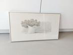Mart Kempers Litho - Stilleven Vaas Bloemen in lijst, Ophalen of Verzenden
